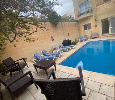 Nadur House | Gozo Entire Villa with Large Pool Sea and Country Views