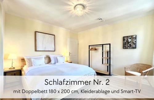 Schlitz Apartment | GRÄFIN ANNA - Design-Apartment mit 2 Schlafzimmer - in der historischen Hinterburg Schlitz - mit Aufzug, Parkplatz & Garten - nahe Fulda und Bad Hersfeld