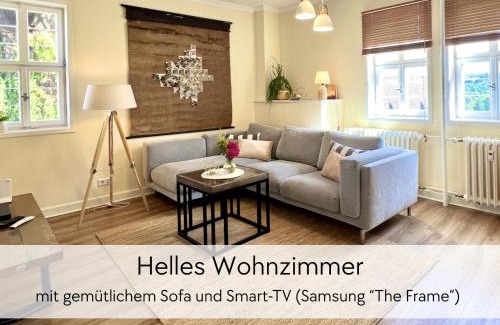 Schlitz Apartment | GRÄFIN ANNA - Design-Apartment mit 2 Schlafzimmer - in der historischen Hinterburg Schlitz - mit Aufzug, Parkplatz & Garten - nahe Fulda und Bad Hersfeld