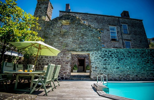 Laugharne Cottage | Grand Georgian House with Outdoor Heated Pool Centrally Located in Laugharne