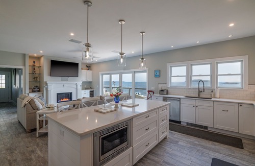 Jonesport House | Grand Maine Oceanfront Estate - Unforgettable Summer w/2 homes sitting on beach