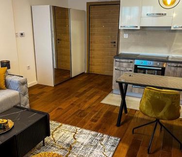 Novi Sad Apartment | Grey & Yellow appartement