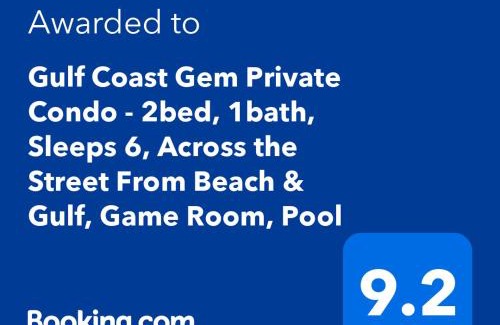 Indian Shores Apartment | Gulf Coast Gem Private Condo - 2bed, 1bath, Sleeps 6, Across the Street From Beach & Gulf, Game Room, Pool