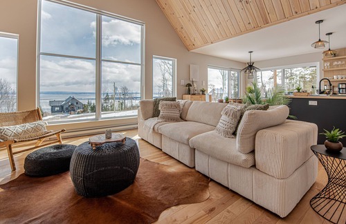 Saint-Joseph-de-la-Rive Ski Chalet | Hôtel à la maison - Chalet le Natür, Cozy & Spa