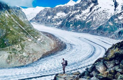 Blatten bei Naters Apartment | Hüttli Chalet mit atemberaubendem Weitblick