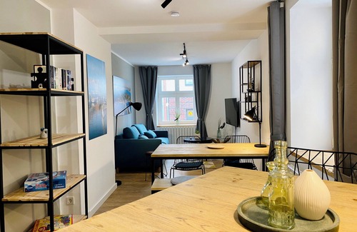 Bastionengurtel Apartment | HafenCity apartment 4 on the 1st floor directly at Stralsund harbor