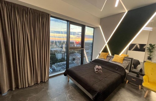 West Pomeranian Voivodeship Apartment | Hanza Tower - SCANDIA Apartment, 16 Floor, Sunset View