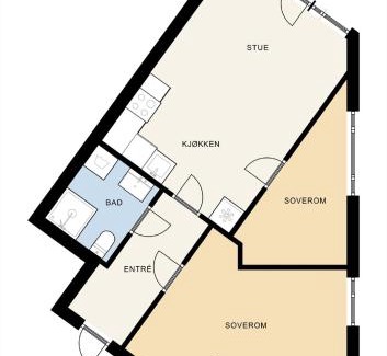 Oslo House | Happy Days Relaxing room with smart solutions shared apartment with one other bedroom