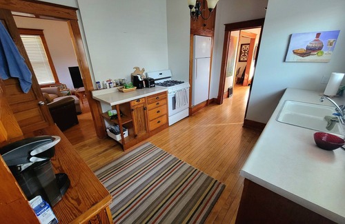 Rochester House | Hart House/One Bed, 1 Ba, St Mary's Mayo Clinic from the Front Porch