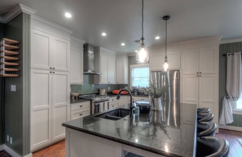 Fredericksburg House | Herber Haus, 6-7 blocks from Main St, Outdoor firepit, Game Room with Pool Table