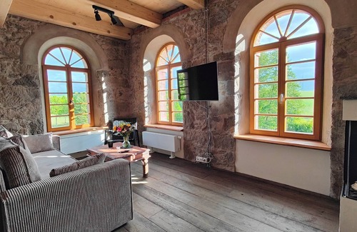 Buhlau Apartment | HexenburgbeiDresden 3 Zimmer Architektengaleriewohnung mit eigener Sauna, 2 Kaminen - Nähe Sächsische Schweiz