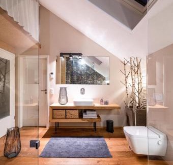 Buhlau Apartment | HexenburgbeiDresden Architektenwohnung mit Privatsauna, Whirlwanne, Kaminofen und noch viel mehr