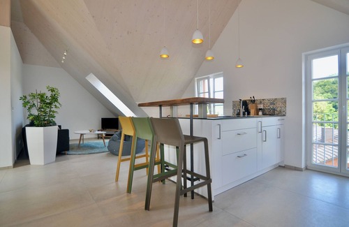 Baustert Apartment | Historic school - modern parlor