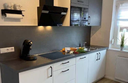 Waggershausen Apartment | Holiday Apartment 'Zeppelin N T' with Private Terrace, Shared Garden and Wi-Fi