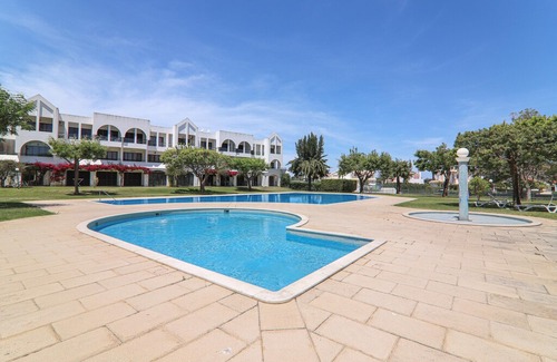 Santa Eulalia Apartment | Holiday Apartment Apartamentos Ninho das Gaivotas 512 with Wi-Fi, A/C, Pool, Garden & Balcony; Parking Available