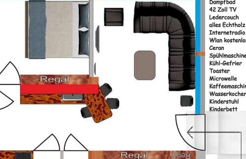 Lauscha Apartment | Holiday apartment Lauscha for 1 - 4 persons with 2 bedrooms - Twin house