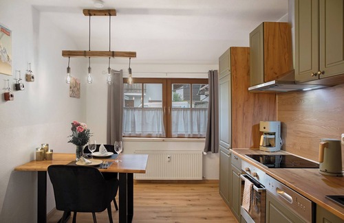 Farchant Apartment | Holiday Apartment 'Wankblick' with Mountain View, Private Terrace and Wi-Fi