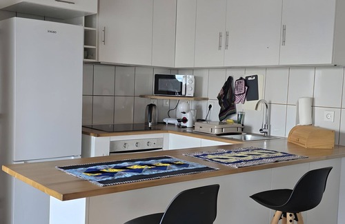 Lajes das Flores House | Holiday Home 'Baía Do Porto Das Lajes' with Sea View, Private Terrace and Wi-Fi