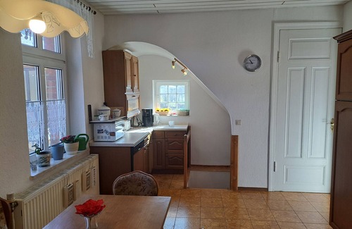 Gumtow House | Holiday Home 'Hof Schumacher' with Shared Terrace, Shared Garden and Wi-Fi