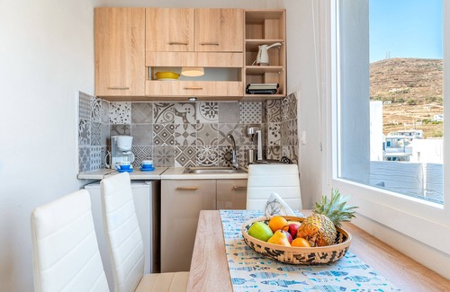 Agios Ioannis House | Holiday Home 'Porto Galini Tinos Myrsini 106' with Private Terrace, Wi-Fi and Air Conditioning