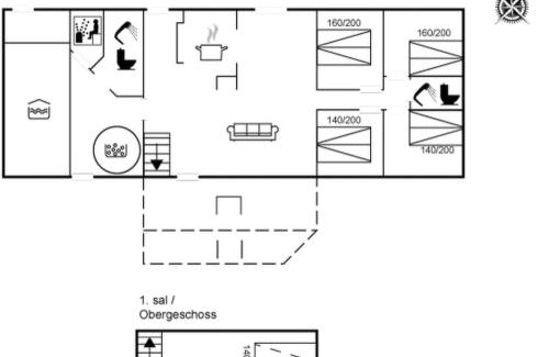 Øer Strand House | Holiday Home Svenn - 300m from the sea by Interhome