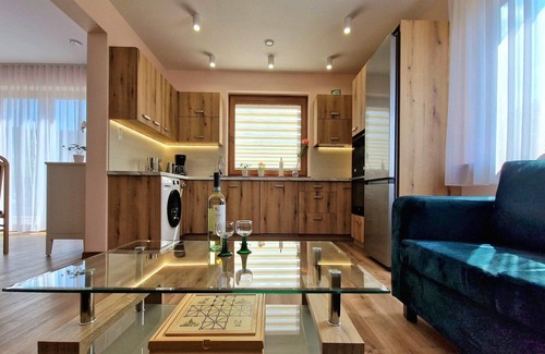 gmina Iwierzyce House | Holiday Home Wiśniowa with Pool and Mountain Views