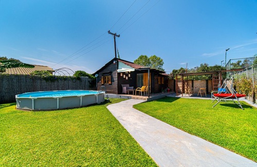 Chalikounas House | Holiday Home 'Wooden House Corfu' with Pool, Garden, Terrace & Wi-Fi