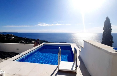 Porto Tricase House | Holiday house in a unique location by the sea, with a view of a bay, with terraces and parking space