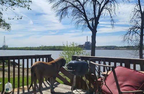 East Moline House | Home on Historic Campbell's Island with Mighty Mississippi River in the backyard