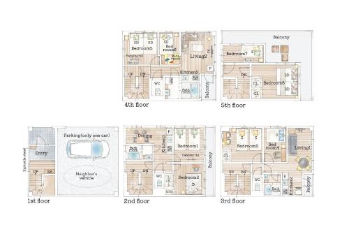 Sumida Villa | Home suite Home Ryogoku - Perfect for Families and Groups, Spacious 197m2 Home with 8 BR & 3 BA, Up to 15 ppl with Parking and 3 Stations