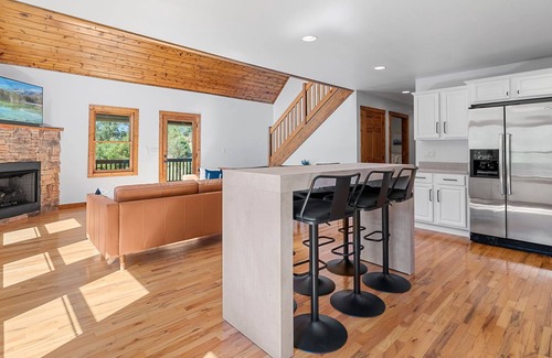 Burnsville Ski Chalet | Hot tub, Mountain views, Game room! Updated and dog-friendly!