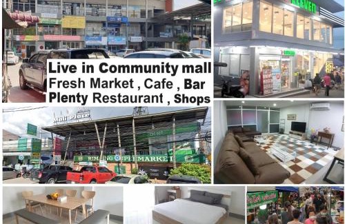 Mae Hia House | House in community mall, spacious 6 people, 3BR