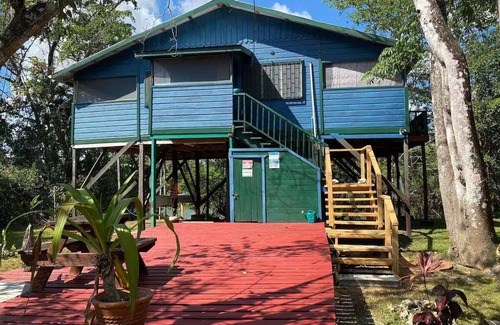 Burrell Boom House | Howler House Amazing Tree House by the river with bikes and canoe