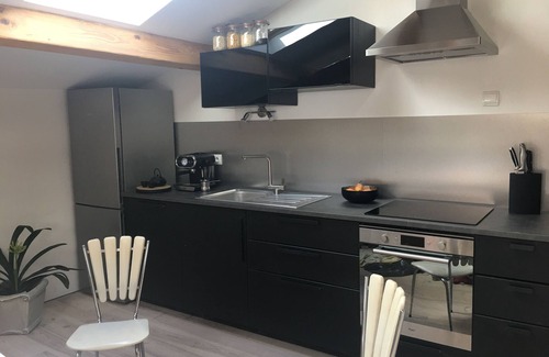 Uzer House | Huge loft apartment in Medieval fort, sud Ardèche private pool sleeps 10