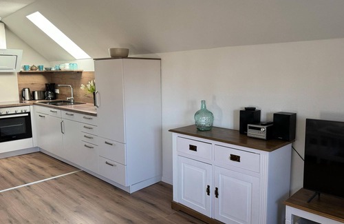 Westeraccumersiel Apartment | Huus Achterdiek - Oberwohnung "utkiek" mit Schöner Aussicht