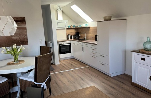 Westeraccumersiel Apartment | Huus Achterdiek - Oberwohnung "utkiek" mit Schöner Aussicht