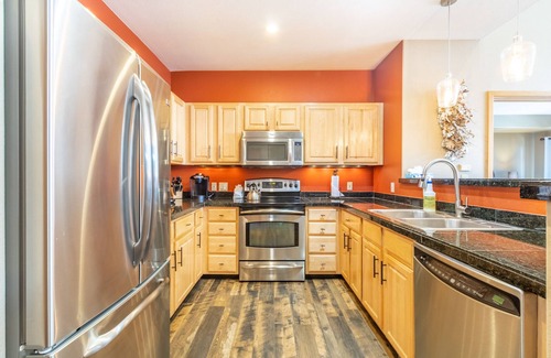 Mountain House Condo | Ideal Location Between River Run & Mountain House Base Area w/Mountain Views