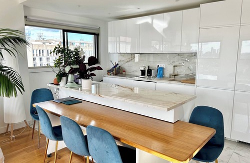 Quartier de Javel Apartment | Ideally located last floor duplex with exceptional view on Eiffel Tower & Seine