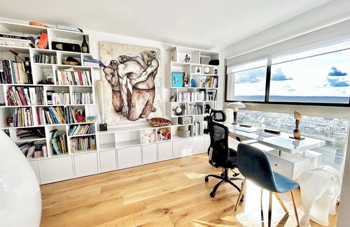 Quartier de Javel Apartment | Ideally located last floor duplex with exceptional view on Eiffel Tower & Seine