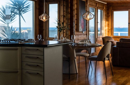 Cabrita Ski Chalet | Incredible wooden villa with sea views!