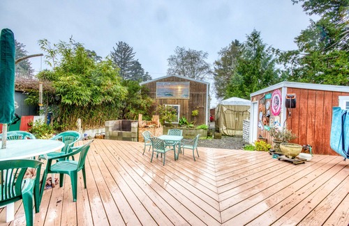 Rockaway Beach Cottage | Incredibly Unique Bar-Inspired Home w/Private Hot Tub & near the Beach- Dogs OK