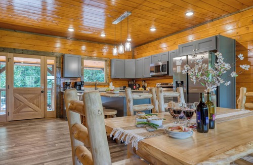 Wears Valley Cabin | Indoor Pool, Theater, Hot Tub & Mtn Views Near Dollywood | Crimson Crest