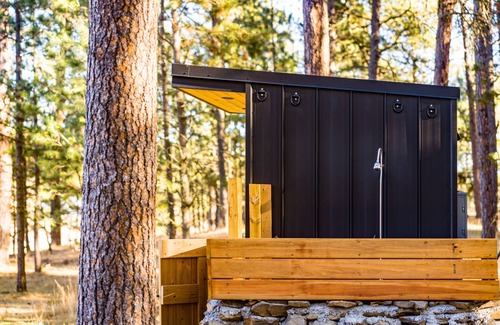 Custer Cabin | Industrial micro cabin in the forest