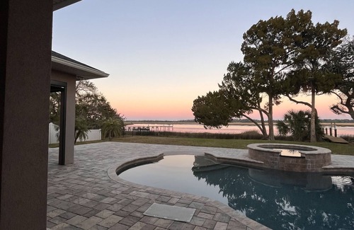St. Augustine House | Intracoastal Waterfront with pool + dock. 10 minutes to downtown St. Augustine.