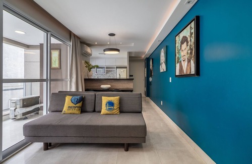 Consolacao Apartment | Iquali023 - Near metro with A/C and Pool