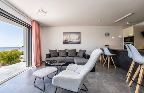 Privlaka Apartment | JamC Dream: Family dream right by the sea with heated pool