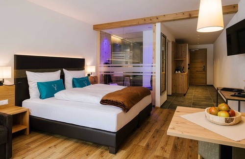Nauders Cabin | Jochelius - 1900m - Bergresort und Restaurant - Doppelzimmer Deluxe