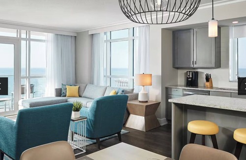 Downtown Myrtle Beach Resort | July 11-18, 2026 - 2 bdr/2 bath Oceanfront unit at Hilton's Ocean Enclave