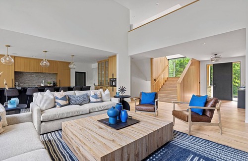 Stevensville House | Juniper Presents: Contemporary 26-Acre Estate w/Beach, Pool, Hot Tub & Sauna