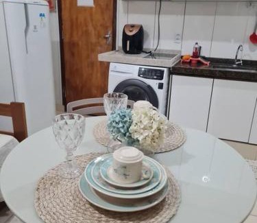 Vila Regina Apartment | Kitnet 105 central com lavadora tv smart e ar condicionado